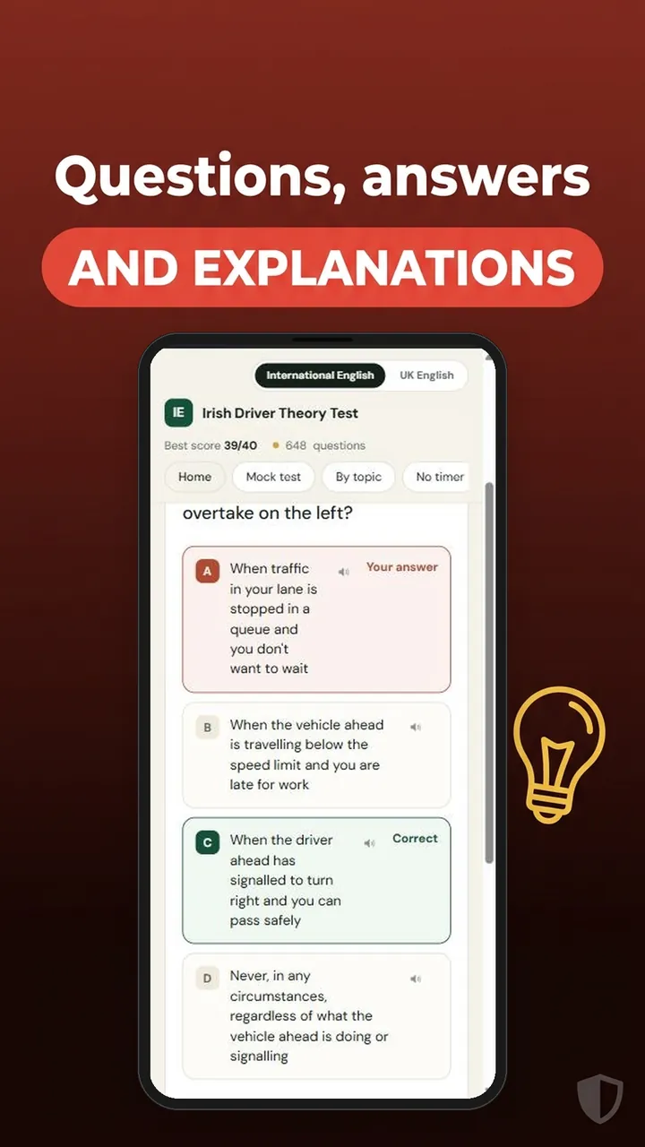 Irish Driver Theory Test: Answers explained