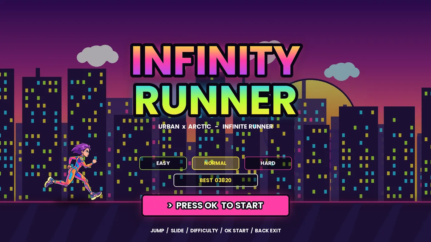 Infinity Runner: Title